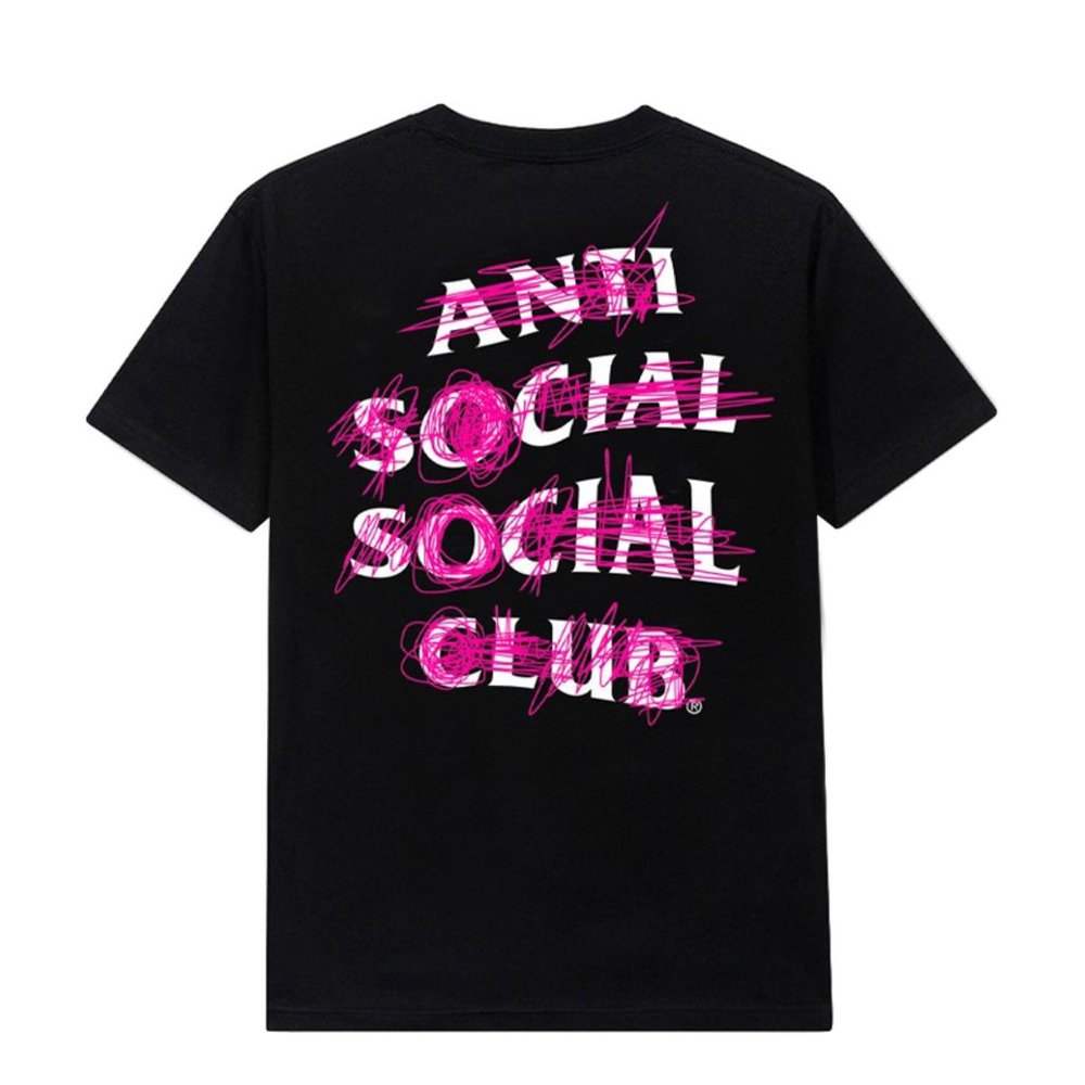 DS Anti Social Social Club Nevermind Black Tee